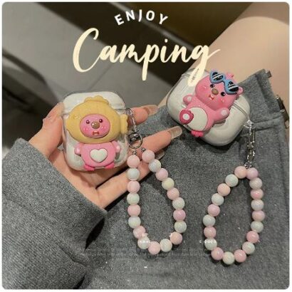Beautiful Loopy Airpods Protective Sleeve Cute Cartoon Transparent Airpods Student Toys Girl Birthday Gifts